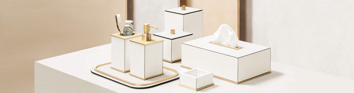 Luxury leather products for the bathroom - Firenze | Giobagnara