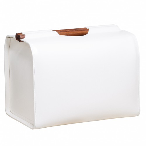Rectangular Storage Basket in Saddlery Leather - JOTA | Giobagnara