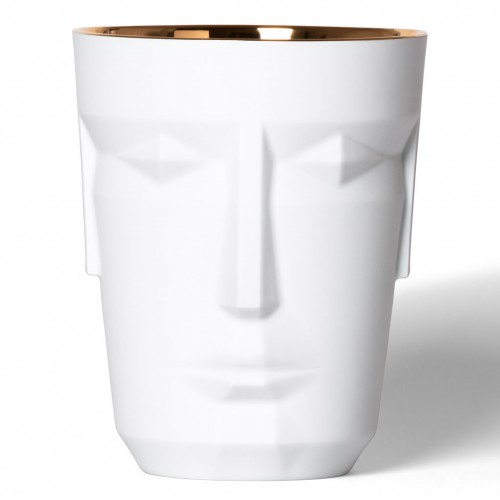 Ice bucket in precious thin porcelain and 24 carat gold - Prometheus Oro | Giobagnara Il Prato Venezia