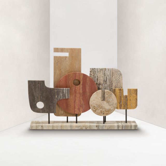 Travertine marble sculpture - Sculpture 5 Tabou | Giobagnara Il Prato Venezia