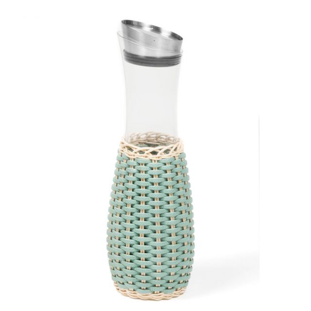 Carafe in Leather and Rattan - Dijon | Giobagnara