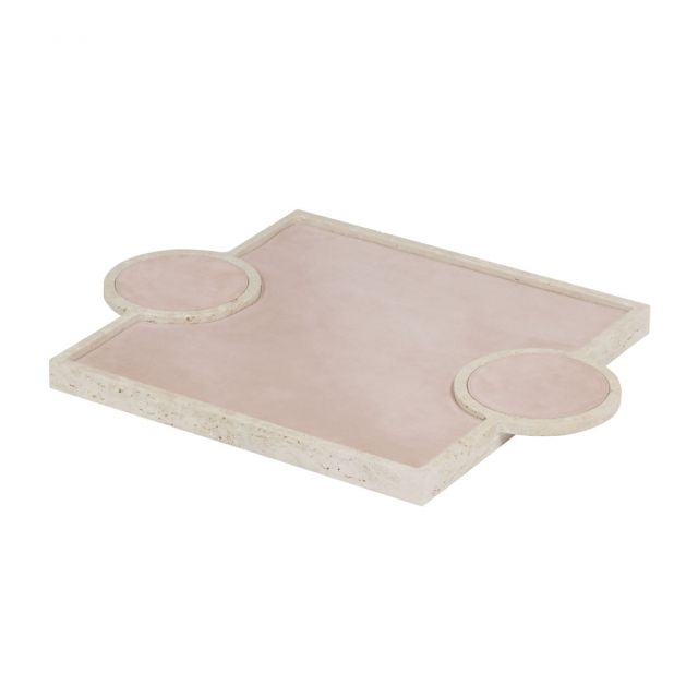 Square tray with leather padding - Palazzo | Giobagnara Il Prato Venezia