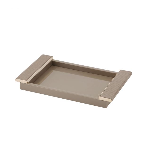 Lacquer rectangular tray - Circle | Giobagnara