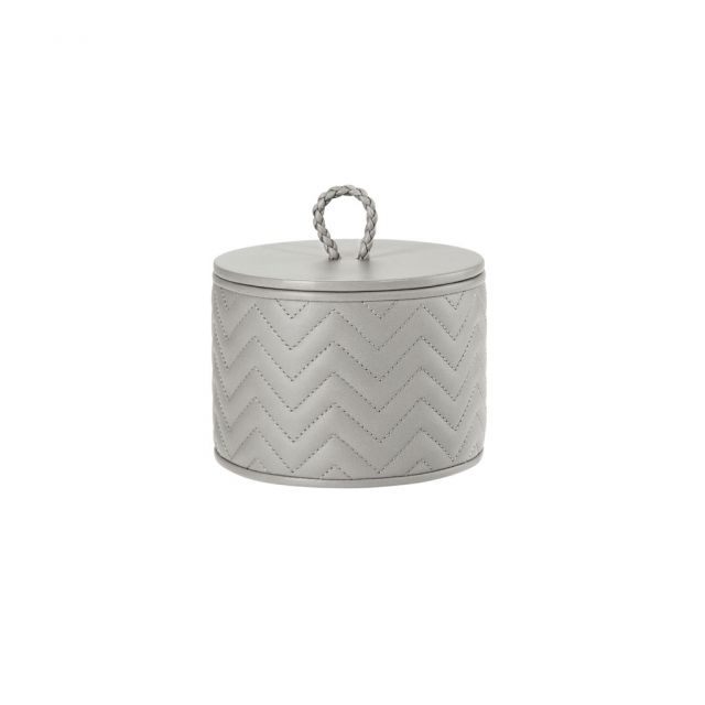 Herringbone round box small - Jana | Giobagnara