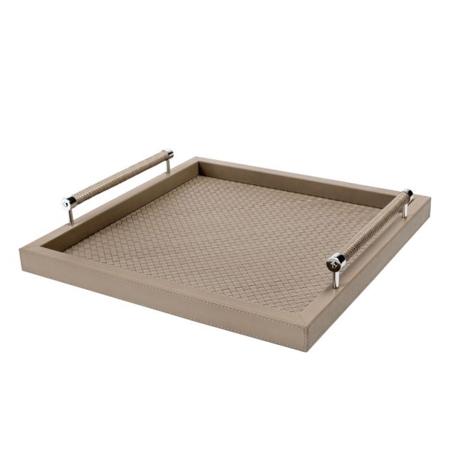 Handwoven square tray - Diana | Giobagnara