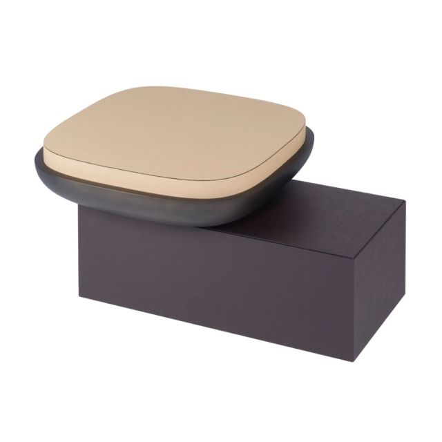 Stool and table in leather - Olympia  | GioBagnara Venezia