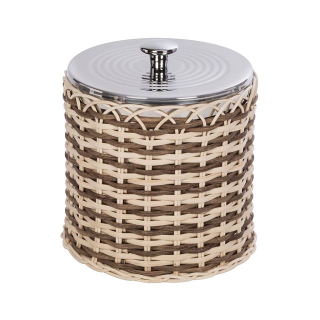 Rattan bicolor ice bucket - Menton | Giobagnara