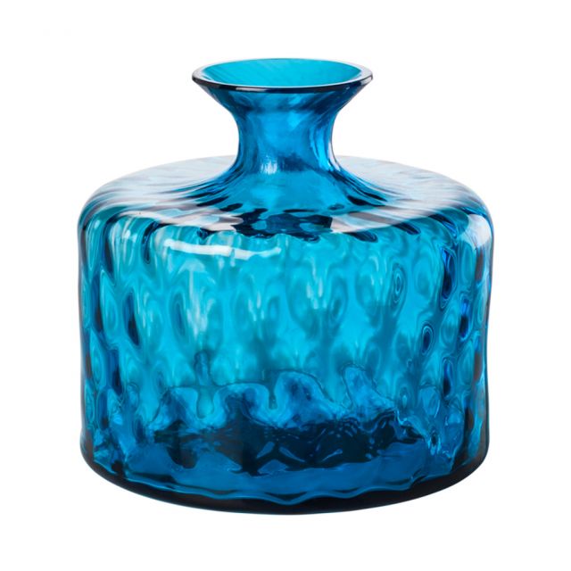 Carnival Vase  - Aquamarine