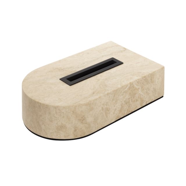 MARBLE RECTANGULAR TISSUE HOLDER - NOBBLE
