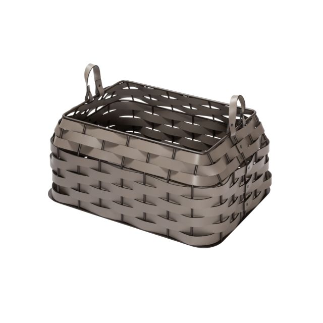 RECTAMGULAR BASKET WITH HANDLES - NASSA