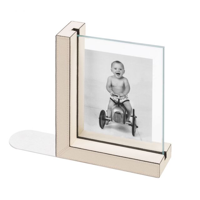 Bookend picture frame covered in leather - Mia | GioBagnara Venezia