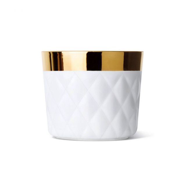Champagne glasses in fine porcelain and precious metal - Champagne Goblets Cushion | Giobagnara Il Prato Venezia