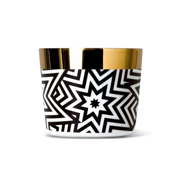 Champagne glasses in fine porcelain and precious metal - Champagne Goblets Stars | Giobagnara Il Prato Venezia