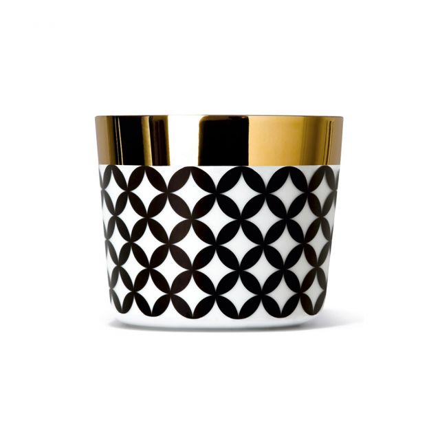 Champagne glasses in fine porcelain and precious metal - Champagne Goblets Diamonds | Giobagnara Il Prato Venezia