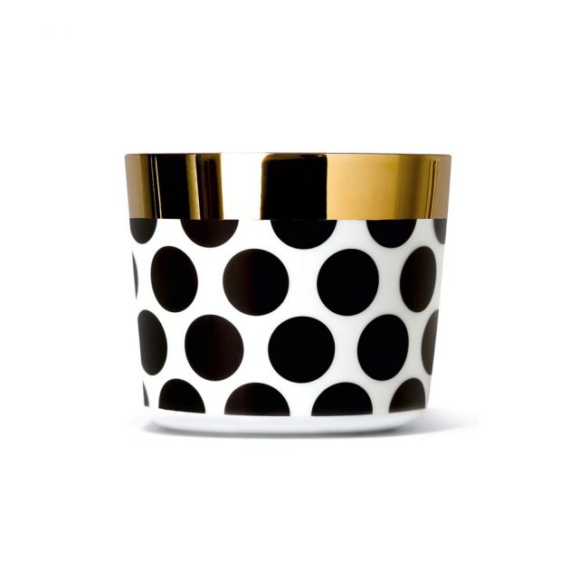 Champagne glasses in fine porcelain and precious metal - DOTS | Giobagnara Il Prato Venezia