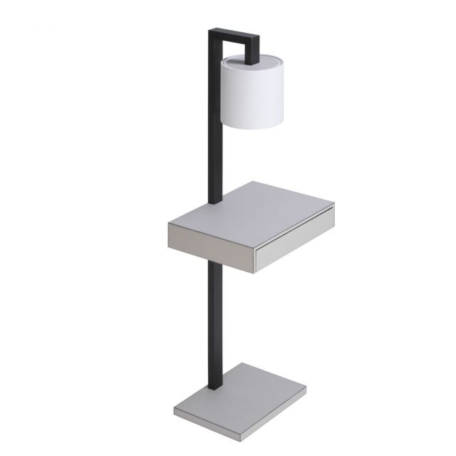 Table with lamp leather upholstery - ERNESTO | Giobagnara