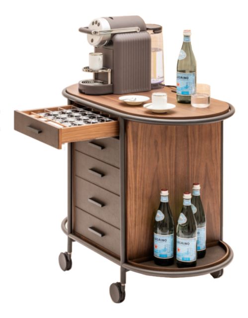 WOOD COFEEE&TEA CART OVAL - ARCADE