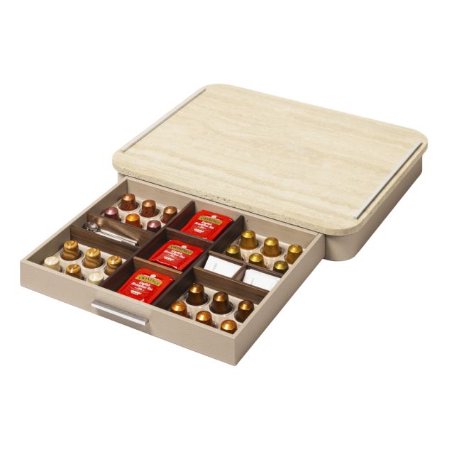 MARBLE COFFEE AND TEA DRAWER ORGANIZER FOR CLASSIC CAPSULES - SAINT GERMAIN DELUXE@142320VHZ