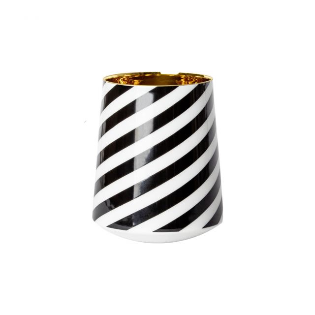 White wine tumbler - Black Curl