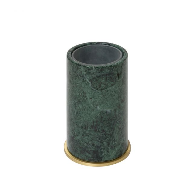 Green Guatemala Marble Toothbrush Holder - Positano | Giobagnara