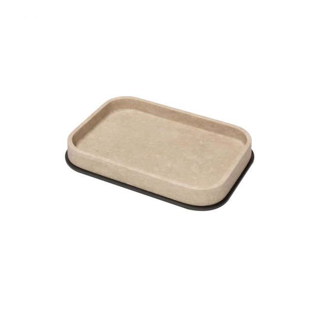 Travertino Marble Rectangular Valet Tray - Positano | Giobagnara