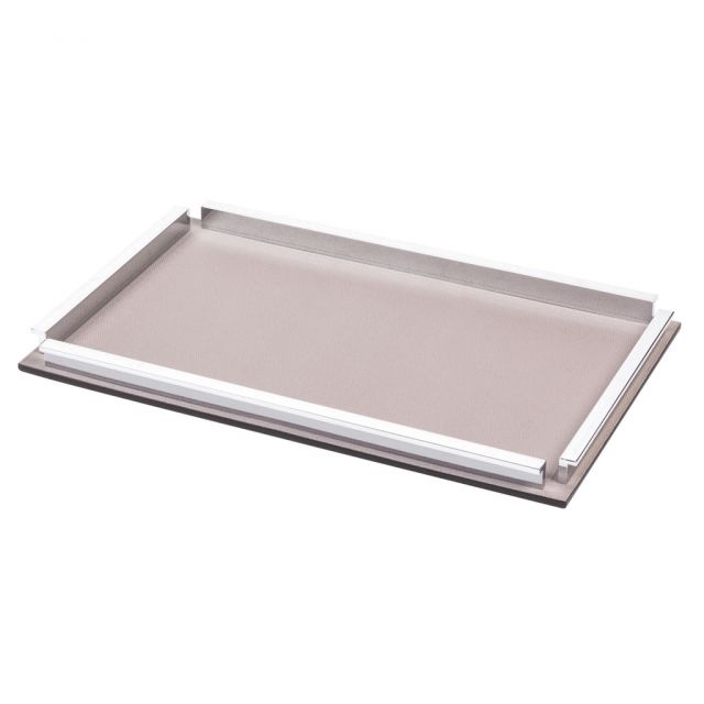 Tray in wood completely covered in leather - CHELSEA | Giobagnara