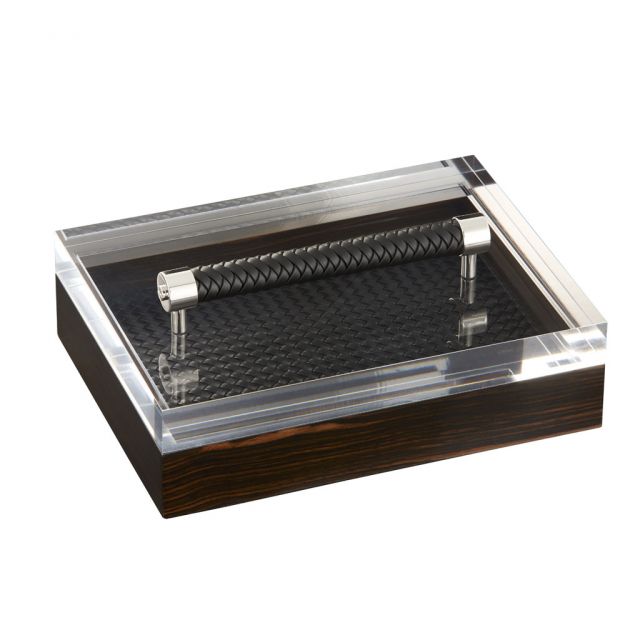 Handwoven rectangular box - Diana Ebony | Giobagnara