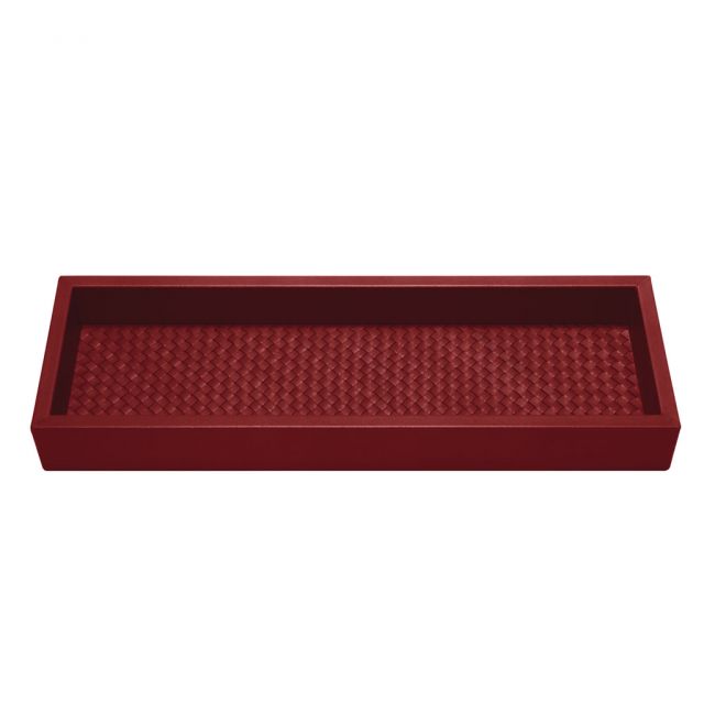 Handwoven long rectangular valet tray - Febe | Giobagnara