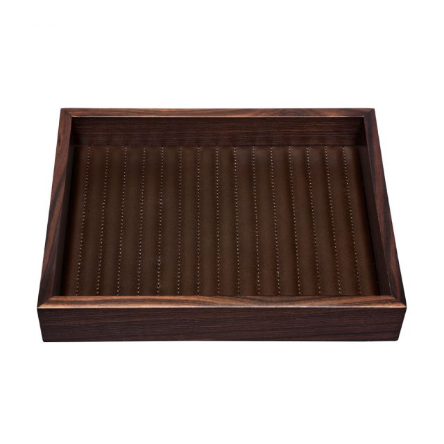 Lines rectangular valet tray - Febe Ebony | Giobagnara