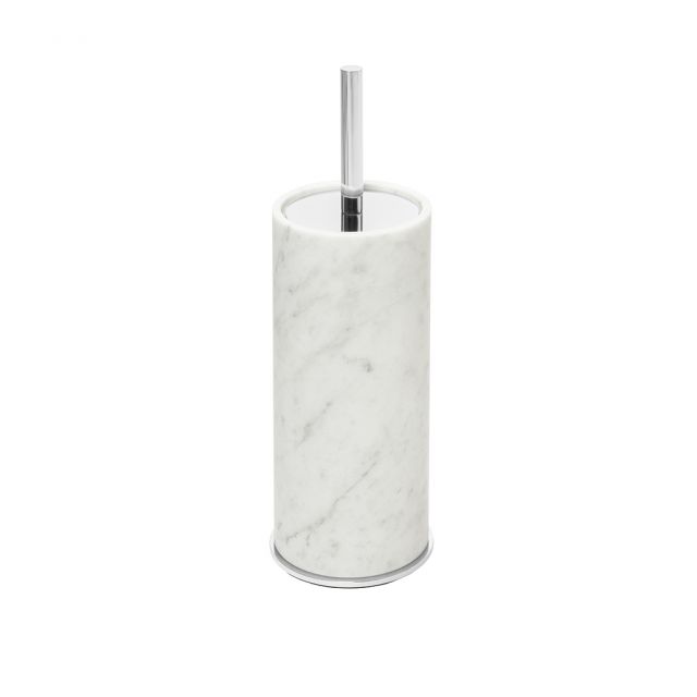 Marble toilet brush - Arabescato | Giobagnara Venezia