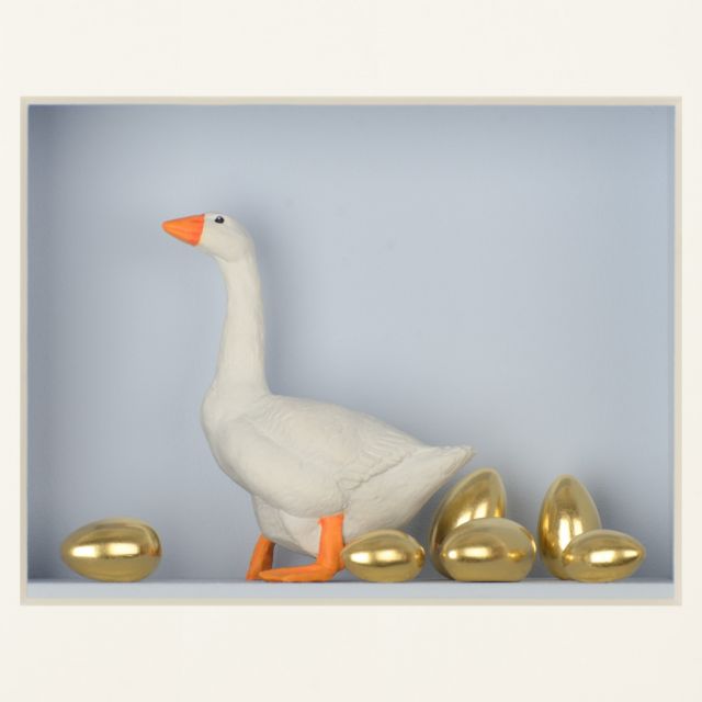 Three-dimensional Painting - THE GOOSE LAYING GOLDEN EGGS | Giobagnara Il Prato Venezia